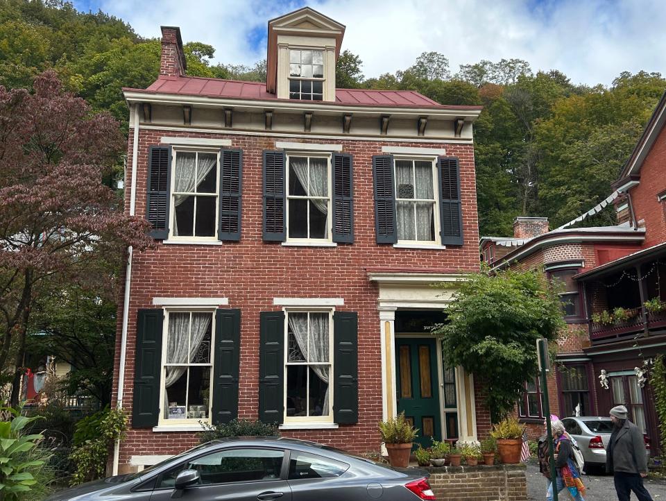 The main street in Jim Thorpe, Pennsylvania.