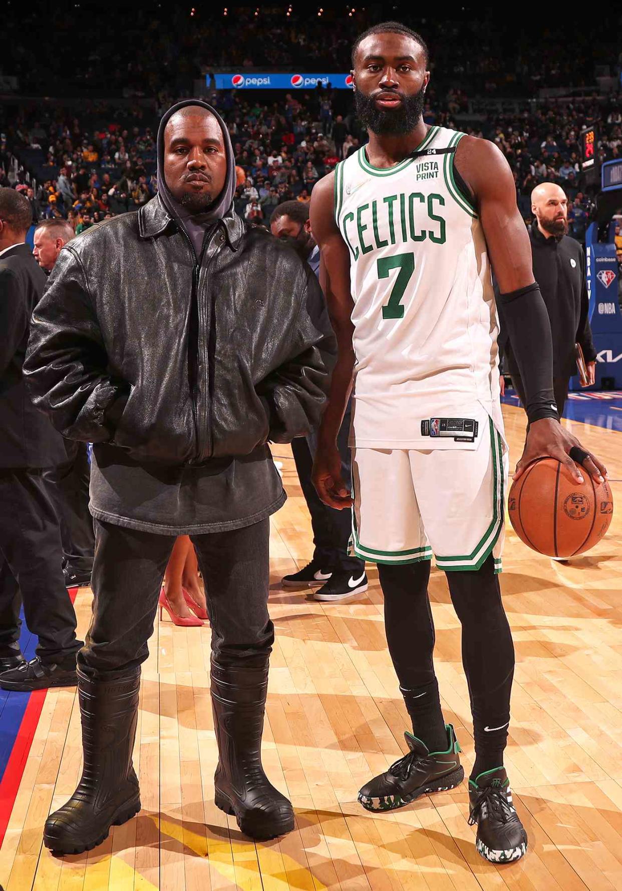 Jaylen Brown and Kanye West