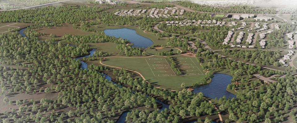 The final design for the first phase of the planned 600-acre Valley Park is due to be completed in 2025, with construction to begin in 2026. The park is expected to be built in seven phases over six years.