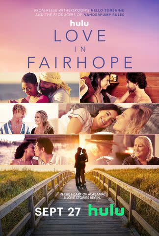 <p>Dan Anderson/ Hulu</p> 'Love in Fairhope' key art