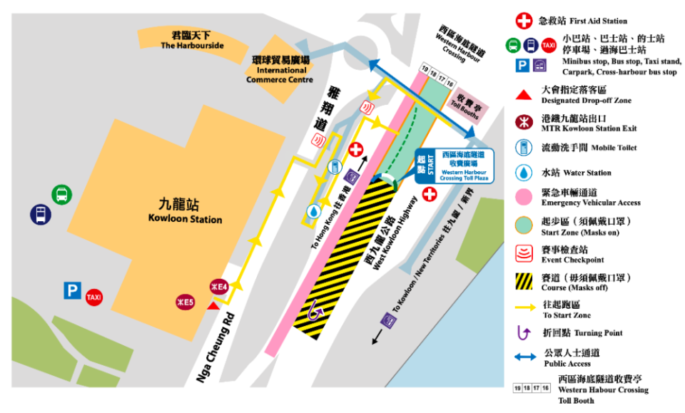 跑步, 馬拉松, 渣打香港馬拉松2021, 渣馬, 交通