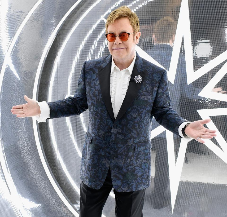 Elton John at the 25th Annual Elton John AIDS Foundation’s Academy Awards Viewing Party (Getty Images for EJAF)