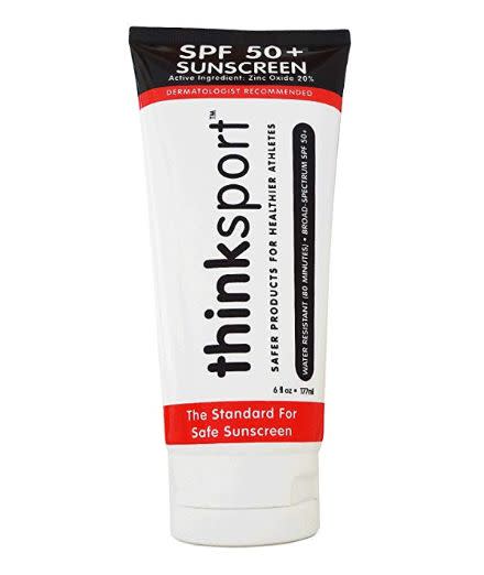 <strong><a href="https://www.amazon.com/Thinksport-Sunscreen-SPF-50-Ounce/dp/B00K3JQO9Y?thehuffingtop-20" target="_blank" rel="noopener noreferrer">Find it for $22 on Amazon</a>.﻿&lt;br&gt;</strong><br />&lt;br&gt;<br /><strong>Active Ingredients:&nbsp;Zinc Oxide, 20%</strong>