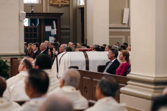 Bishop Mario E. Dorsonville's concelebrated Mass at the St. Joseph Co-Cathedral in Thibodaux, February 1.