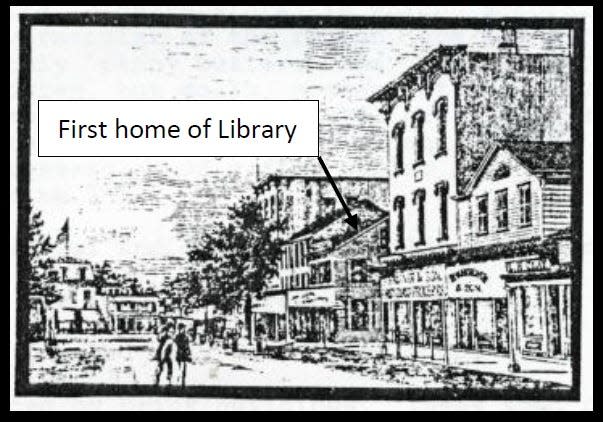 Red Bank's first library in 1878