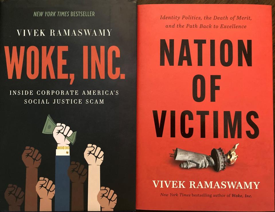 Books written by conservative commentator and Southwest Ohio native Vivek Ramaswamy.