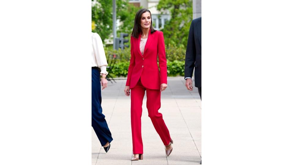 She gave 2023's red trend the chicest spring makeover