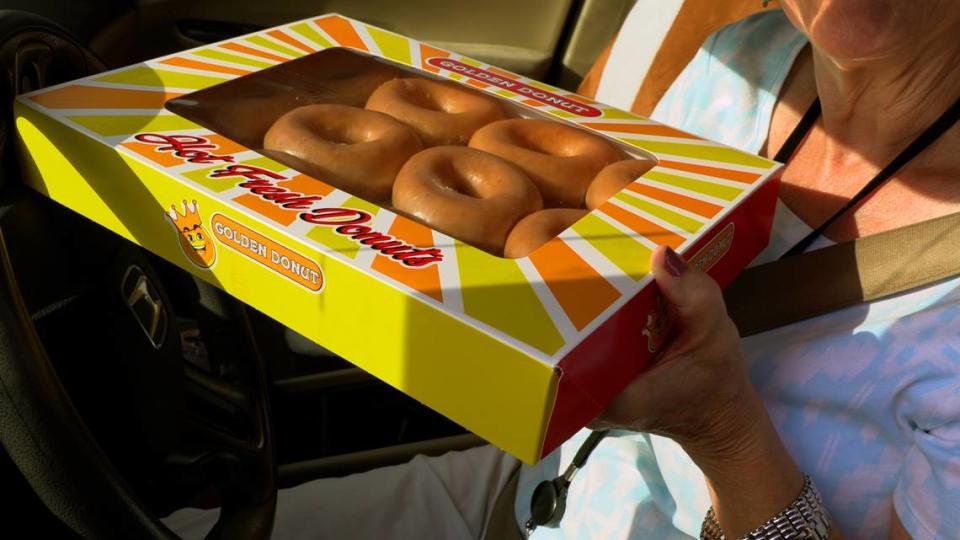 Golden Donut in Columbus celebrated National Donut Day Friday morning by giving away 400 boxes of donuts on a first come, first served basis. They were gone in a little over an hour. They popular donut shop is expected to reopen in mid to late July. Mike Haskey/mhaskey@ledger-enquirer.com