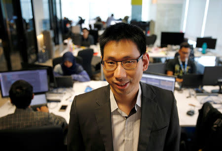 Traveloka Chief Financial Officer Henry Hendrawan poses during interview at company's headquarters in Jakarta, Indonesia, August 2, 2017. REUTERS/Beawiharta