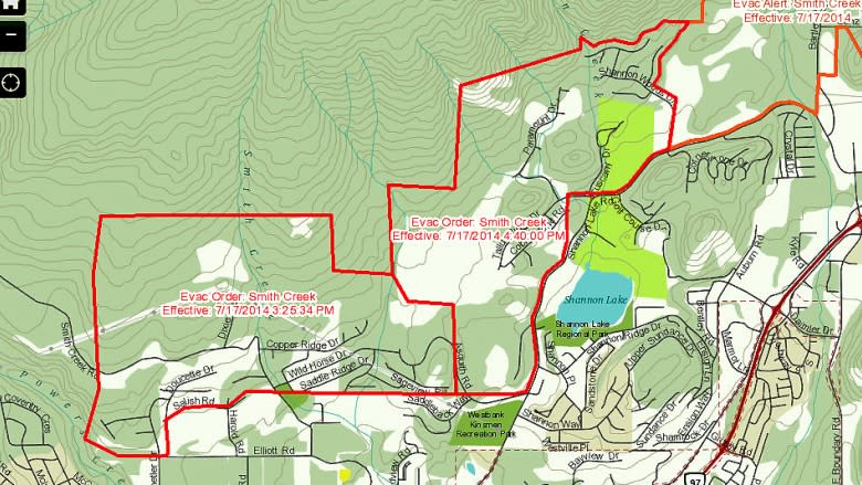 West Kelowna wildfire now partially contained at 250 hectares