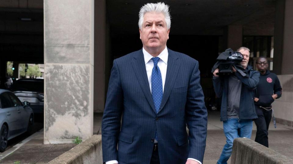 PHOTO: M. Evan Corcoran, an attorney for former President Donald Trump, leaves federal court in Washington, March 24, 2023. (Jose Luis Magana/AP, FILE)