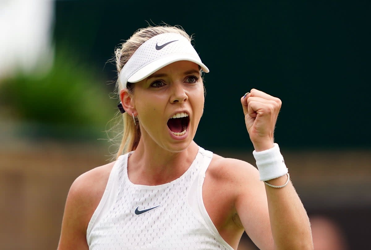 Katie Boulter starts on Tuesday against German veteran Tatjana Maria (PA)