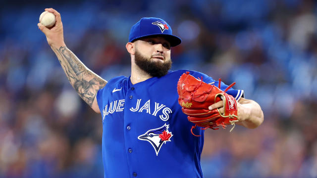 Blue Jays Bo Bichette, pitcher Alek Manoah, John Schneider