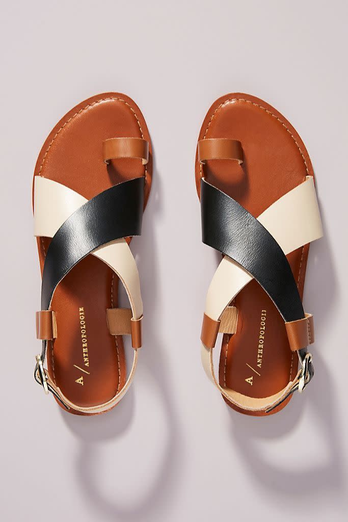 anthropologie, anthropologie sandals, toe loop sandals, toe post sandals, ugly sandals, how to style ugly sandals, cute sandals for ugly feet