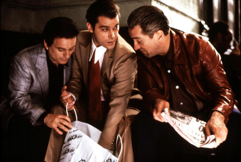 Joe Pesci, Ray Liotta and Robert De Niro in Martin Scorsese's 1990 classic, 'Goodfellas' (Photo: Warner Bros./Courtesy Everett Collection)