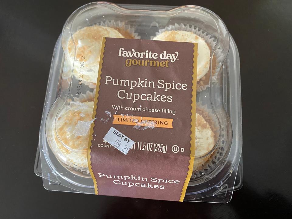 Favorite Day pumpkin spice cupcakes.