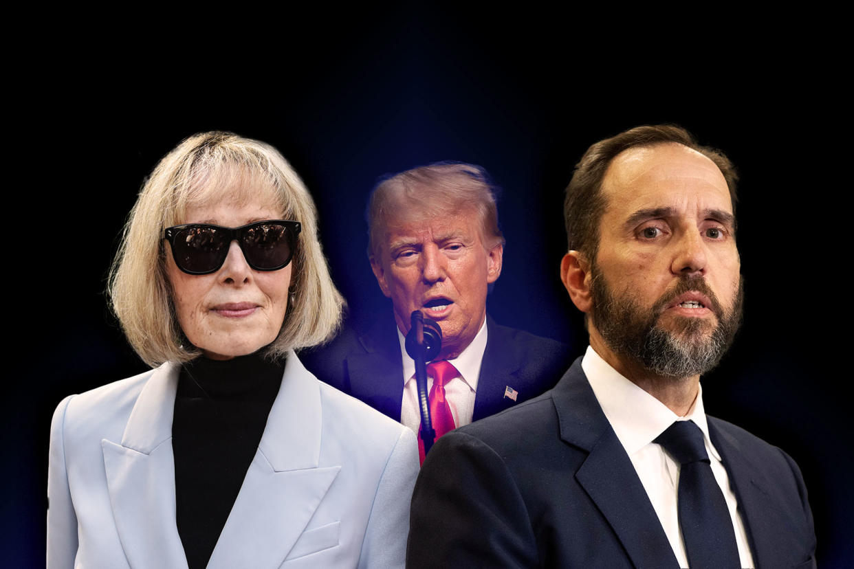 E. Jean Carroll, Donald Trump and Jack Smith Photo illustration by Salon/Getty Images