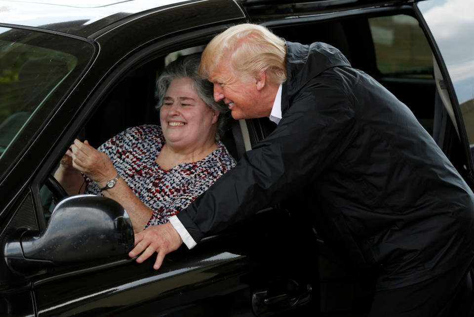 Trump visits Harvey-damaged Texas and Louisiana