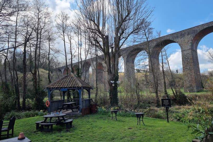 The Rising Sun pub garden