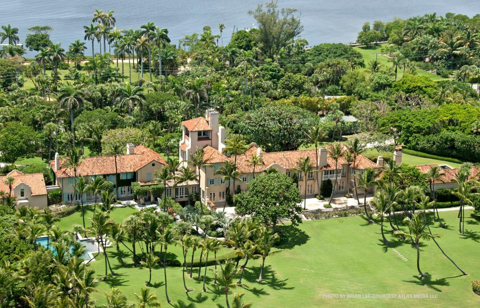 The landmarked beachfront estate known as Casa Apava is at 1300 S. Ocean Blvd. and is owned by Paul Tudor Jones II. The estate's 2023 property tax bill is $1.01 million.