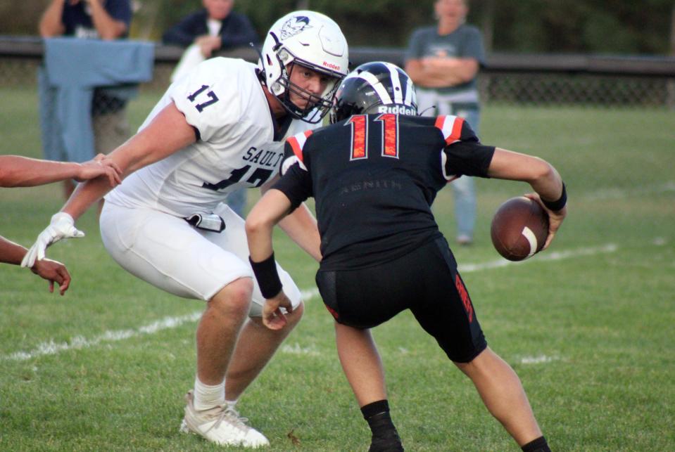 Sault Ste. Marie defensive end Callen Campbell has helped lead a defense that's shut teams down week after week this season.