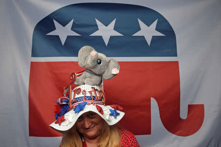 Dr. Nancy Weres, alternate for California, poses for a photograph at the Republican National Convention in Cleveland, Ohio, United States July 20, 2016. REUTERS/Jim Young