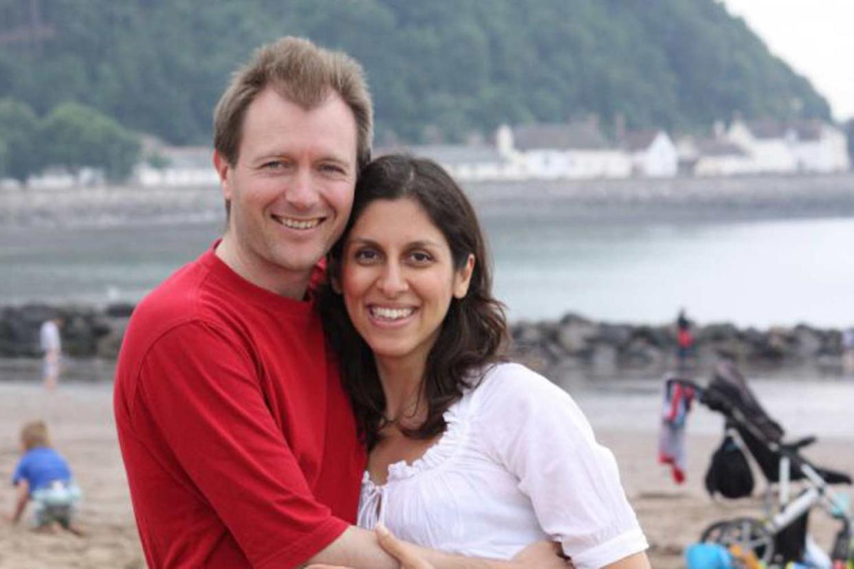 Release plea: Nazanin Zaghari-Ratcliffe with her husband Richard