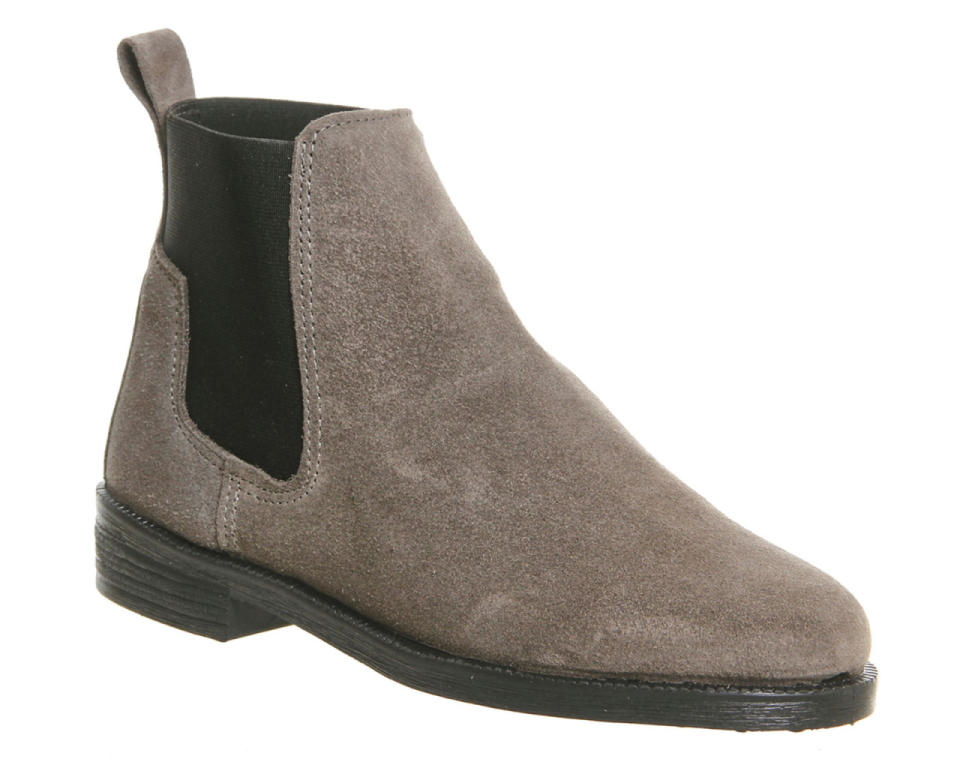 Grey Suede Chelsea Boot