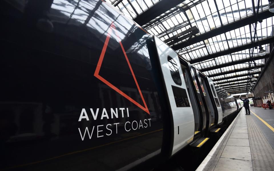 A general view of the Avanti West Coast train at Stoke-on-Trent Train Station - Nathan Stirk/Getty Images