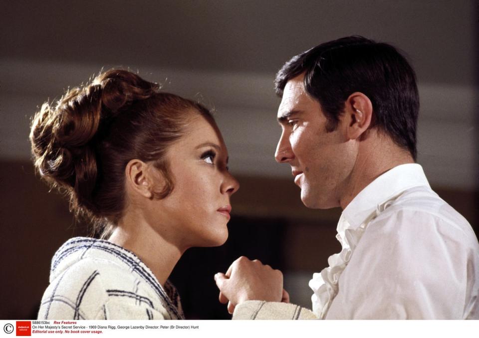 Diana Rigg and George Lazenby did not get along (Rex Features)
