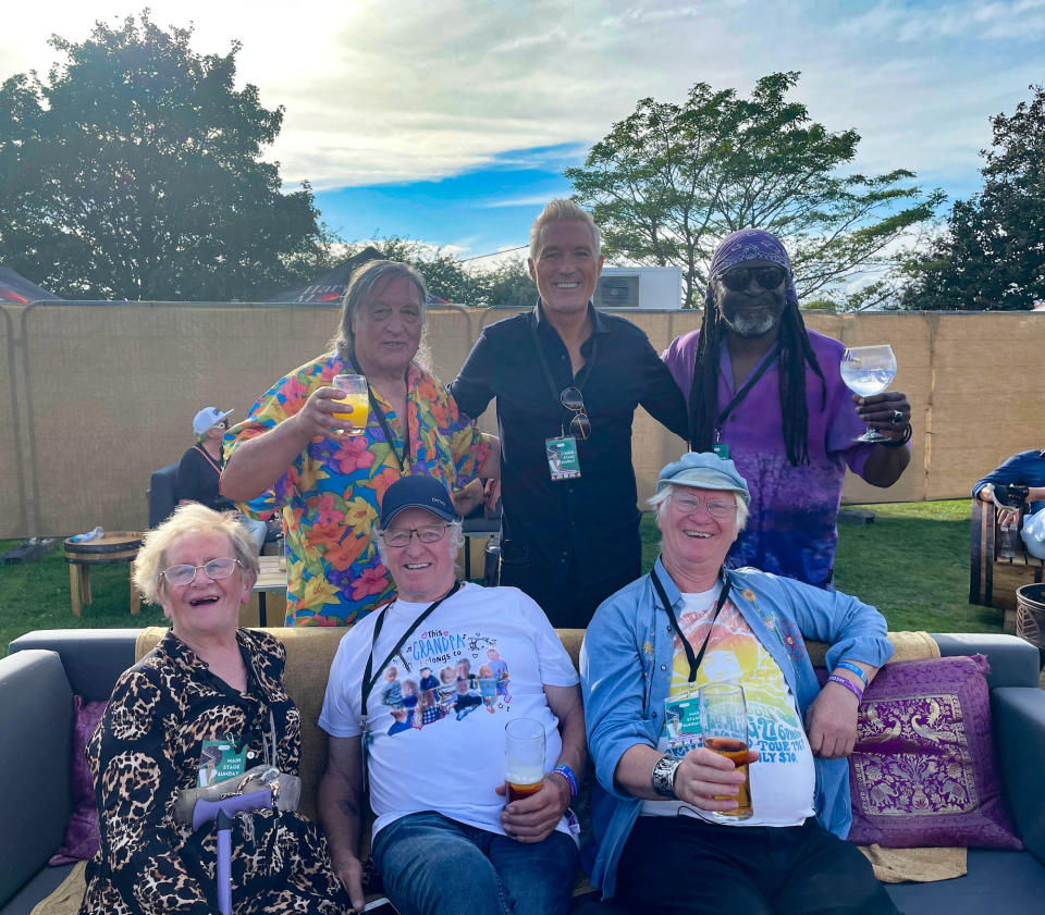 Programme Name: Rock Till We Drop - TX: n/a - Episode: n/a (No. n/a) - Picture Shows: 'New Young Elders' (L-R) Eileen Pike, Jimmy Lowery, Barry Sibbett, Martin Kemp, Richard Stephenson, LeBurn Maddox - (C) RDF Television - Photographer: RDF Television