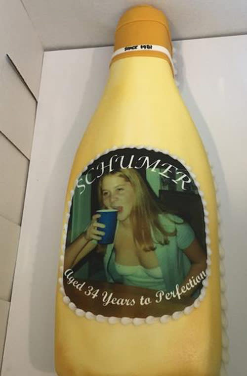 Schumer's friend clearly knows her well. "Thank you @carolinemarie19 for my beautiful sentimental cake," she posted. "Friends for over 20 years. Still got it!"
