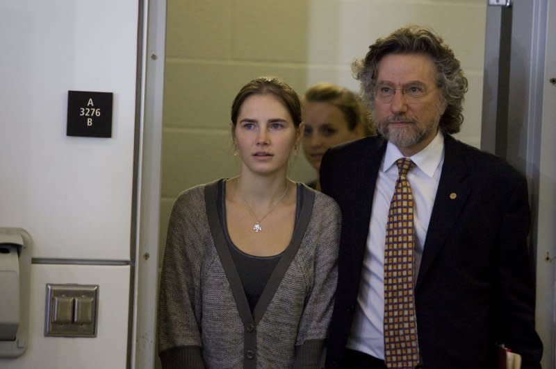 Amanda Knox 36, had originally planned to attend the trial in Florence, Italy, but was "busy taking care of her two young children, one of whom was born recently," her attorney said. File photo by Jim Bryant/UPI