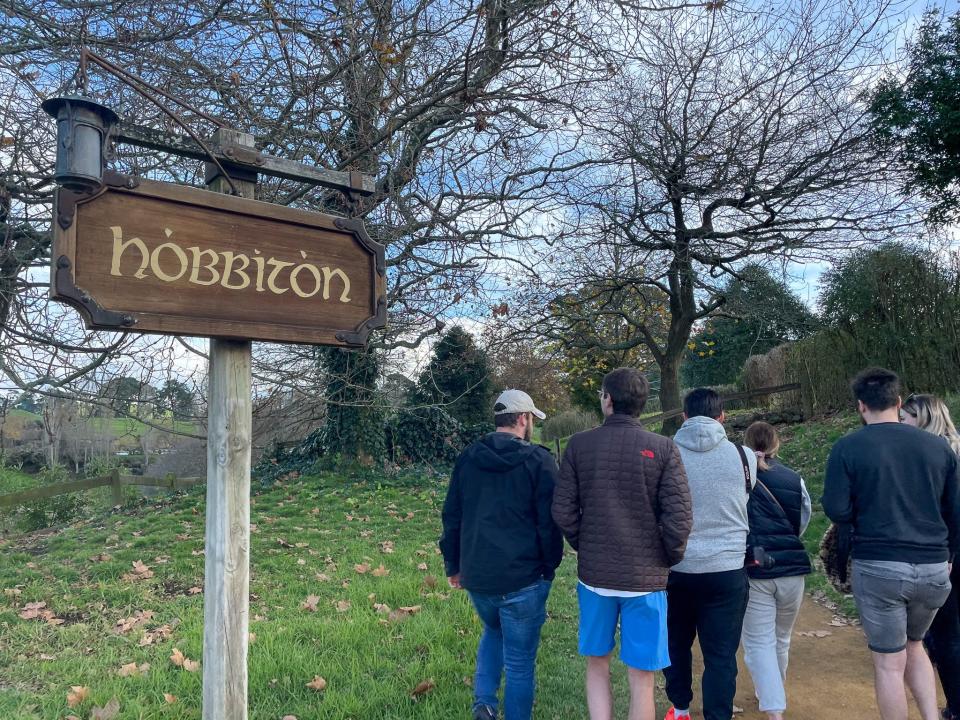 The Hobbiton Movie Set in New Zealand.