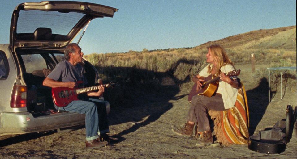 Wes Studi and Dale Dickey in a scene from "A Love Song."