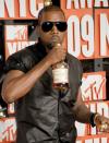 <p>Speaking of Tay, here's Kanye downing a bottle of Hennessy mere hours before he started the feud of the century with her at the 2009 VMAs. </p>