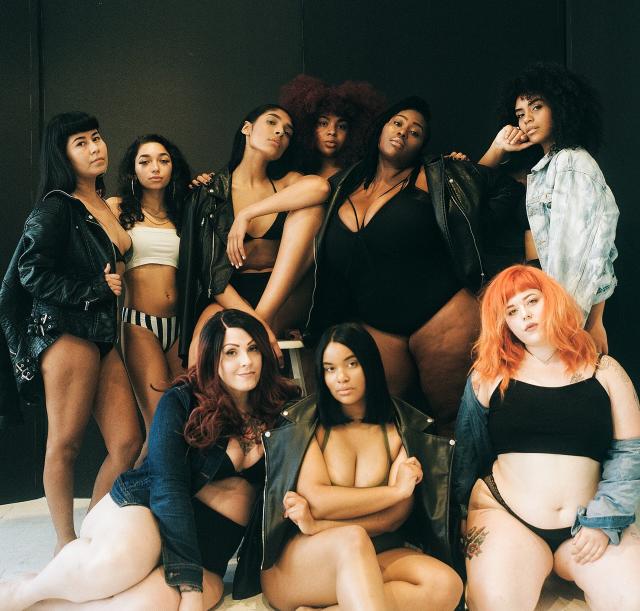 Plus size model promotes body positivity