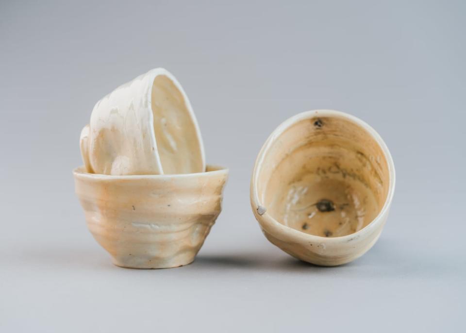 Wood said these pieces are glazed with materials including hand harvested salt from the Northumberland Strait and softwoods from the Acadian forest.  