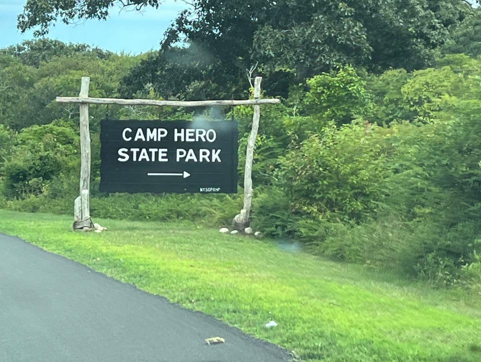 camp hero sign