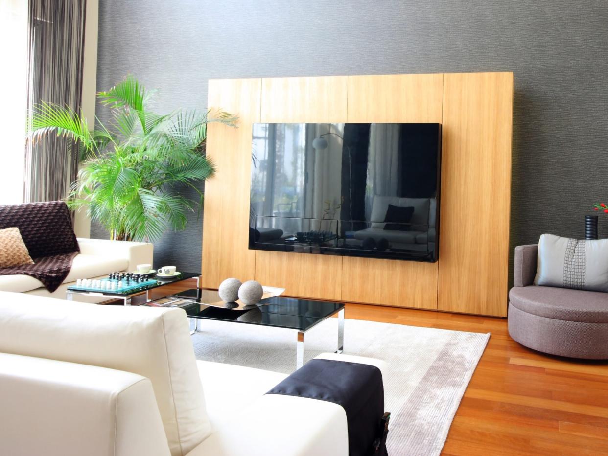 Modern Interior with a television