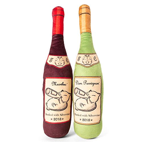 Refillable Catnip Wine Bottle Toys