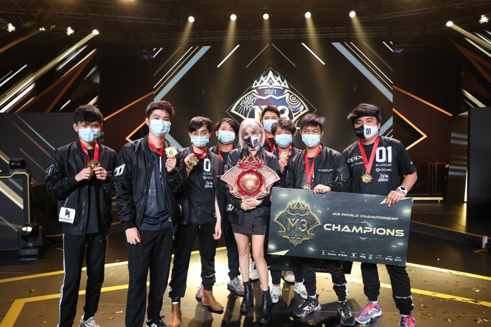 Mobile Legends: Bang Bang world champions Blacklist International have pledged to donate a portion of their US$300,000 winnings from the M3 World Championship to victims of typhoon Odette in the Philippines. (Photo: Moonton Games)