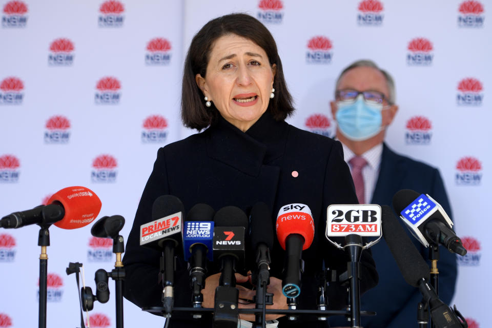 NSW Premier Gladys Berejiklian said she did not intend on singling out south-west Sydney amid the latest Covid-19 outbreak in NSW. Source: AAP