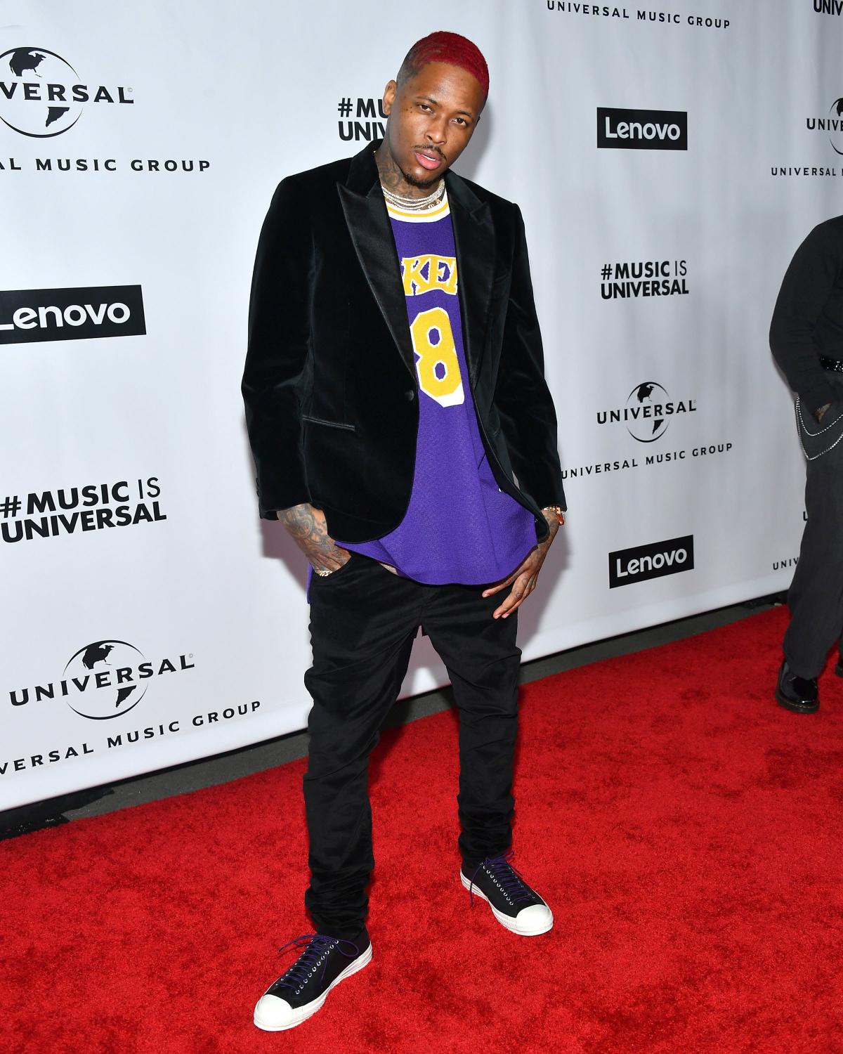 YG's Red Carpet Outfit Paid Tribute to Kobe Bryant