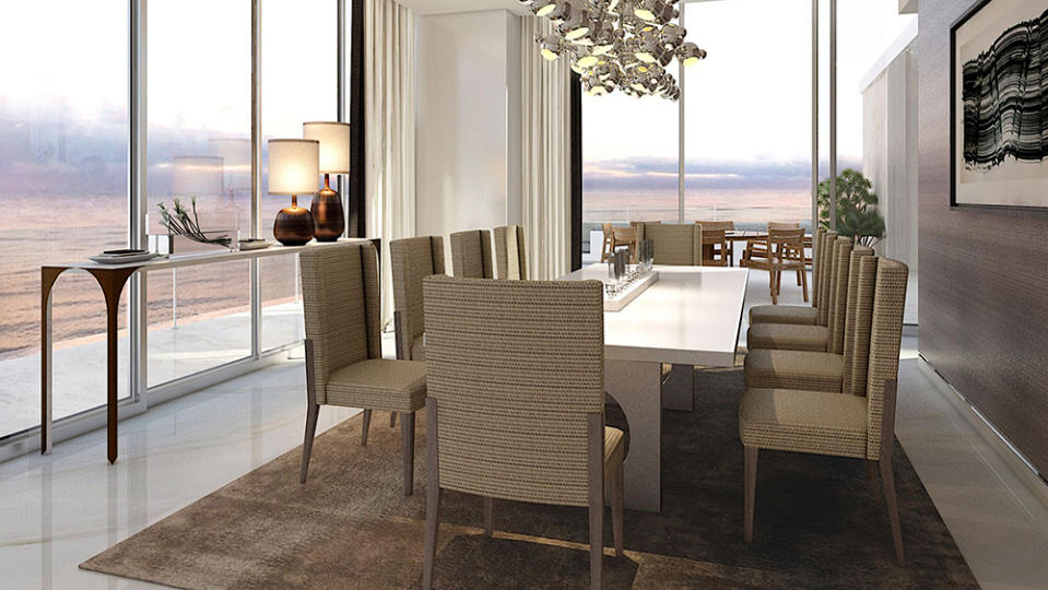 The dining room. - Credit: Photo: Courtesy The Royal Atlantis Residences