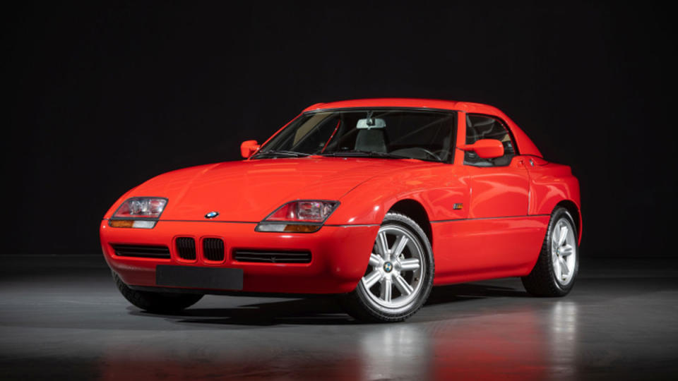 The 1990 BMW Z1 Roadster with its hard-top attached