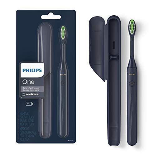 Philips One by Sonicare Battery Toothbrush, Midnight Navy Blue, HY1100/04