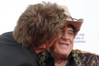 <p><b>Richard Wilkins and Molly Meldrum</b> Give us a kiss luv!</p>