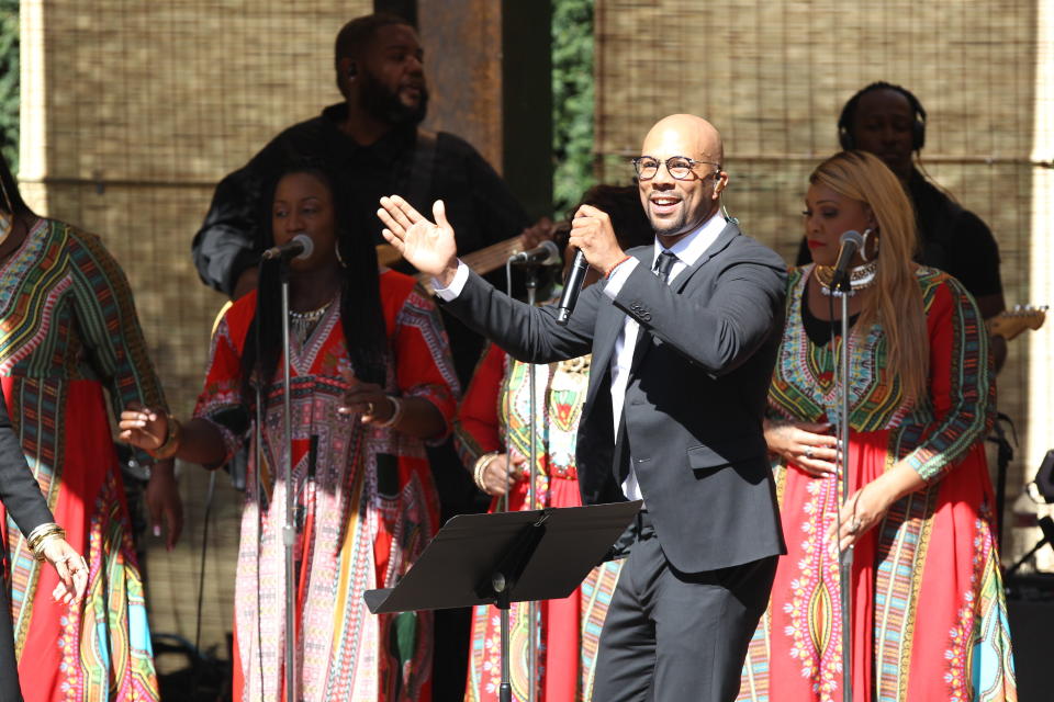 Common performs during the gospel brunch