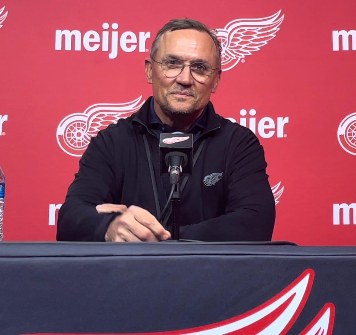 Detroit Red Wings general manager Steve Yzerman, July 3, 2023 in Detroit